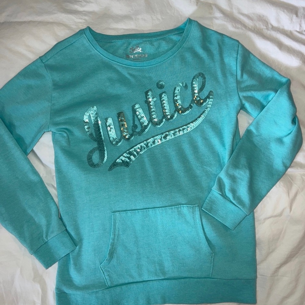 JUSTICE sweatshirt size 12-14 girls … Never worn